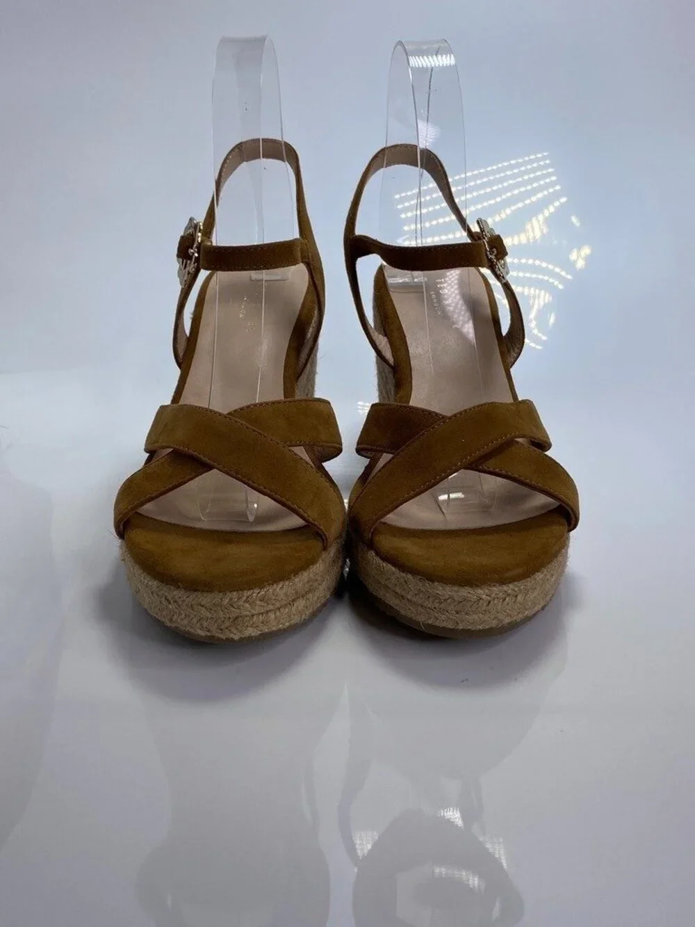 Ted Baker Women's Brown Suede Strap Taymii Espadrille Wedge Sz 9
